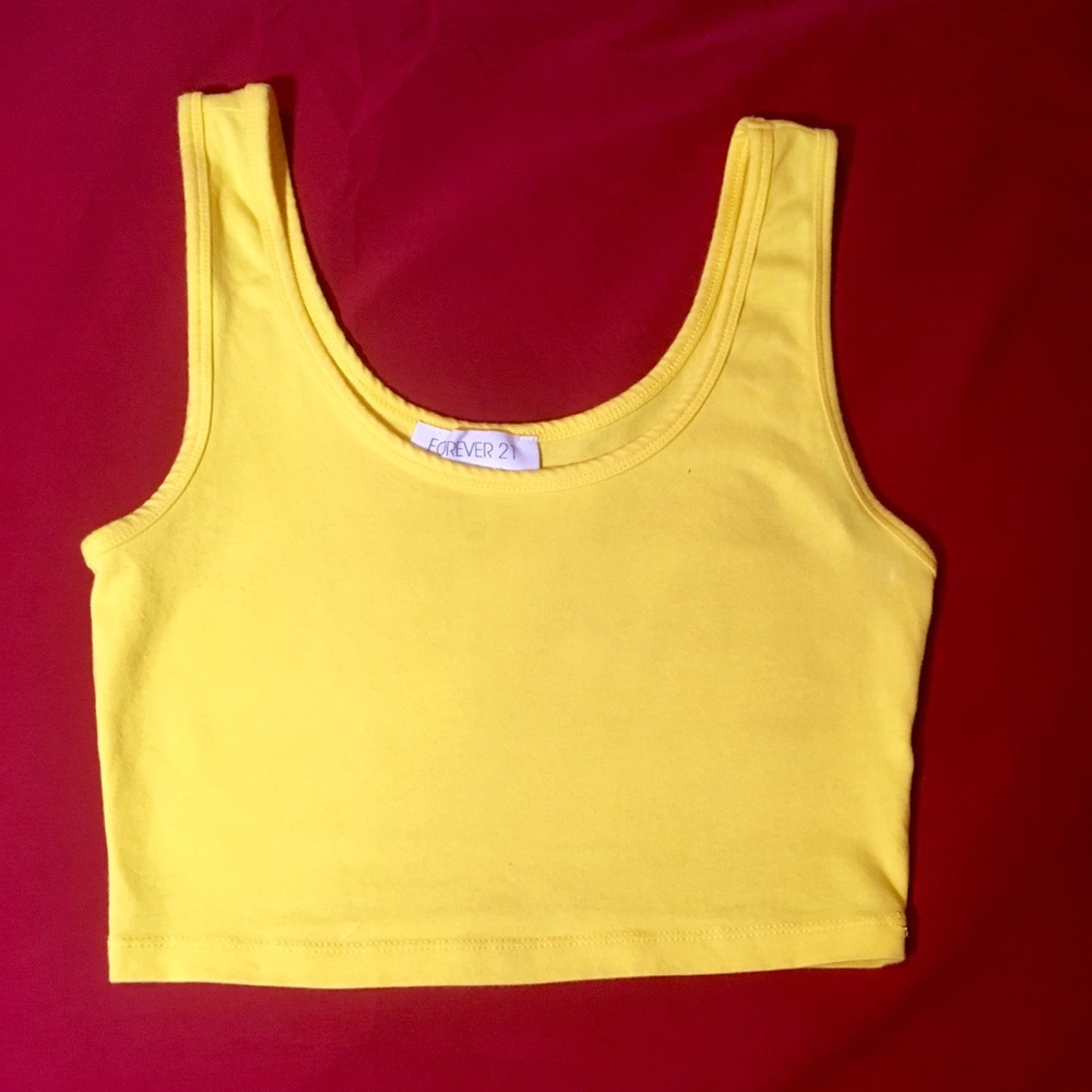 Yellow Crop Top